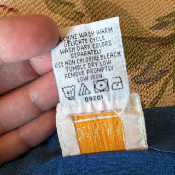 Vintage ROMANS Size 2X Blue Transparent Chiffon ButtonFront Blouse Layering Top - Picture 7 of 8